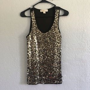 Beautiful Olive Green Michael Kors Sequin Tank